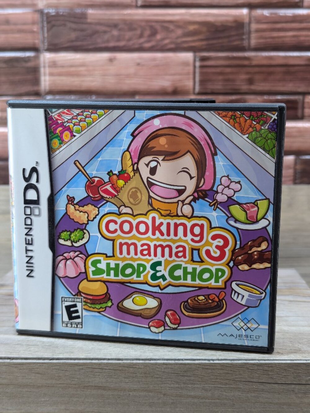 Cooking Mama 3 Shop & Chop (Nintendo DS 2009 Majesco Taito) CIB Case Cart Manual